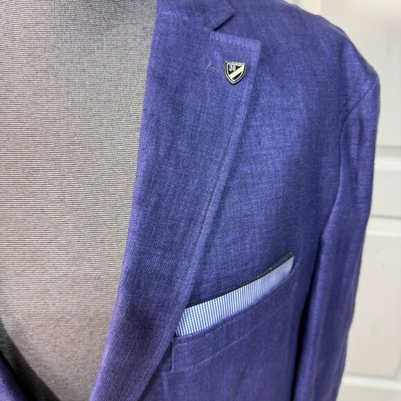 NWT Cremieux Classics Linen Sportcoat Blazer Jacket MENS Size XL Elbow Patches - Picture 9 of 14